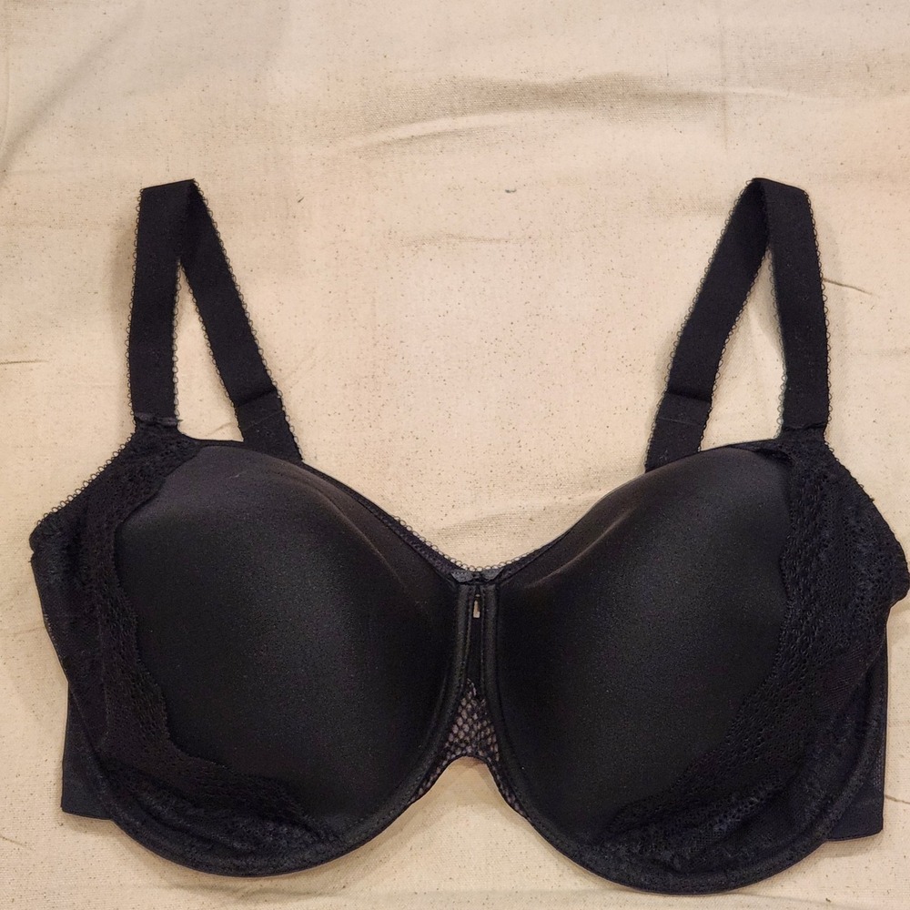 New Elomi 4383 Charley Bandless Spacer Seamless Underwire bra black 38K T-shirt